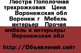 Люстра Пополочная трехрожковая › Цена ­ 499 - Воронежская обл., Воронеж г. Мебель, интерьер » Прочая мебель и интерьеры   . Воронежская обл.